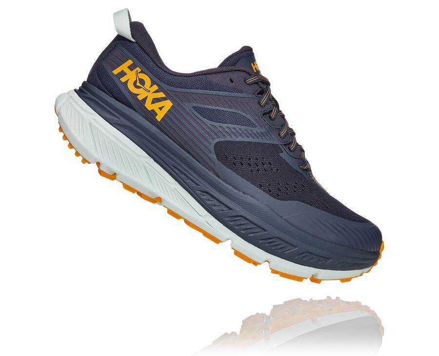 Hoka Australia One One Stinson Atr 6 - Mens Trail Shoes Navy/White - BFWXA-8469